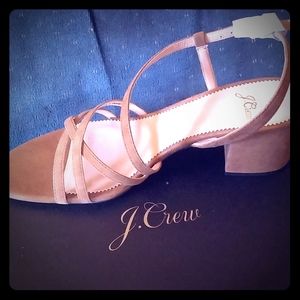 BNWB J. Crew Odette Suede Leather Sandals